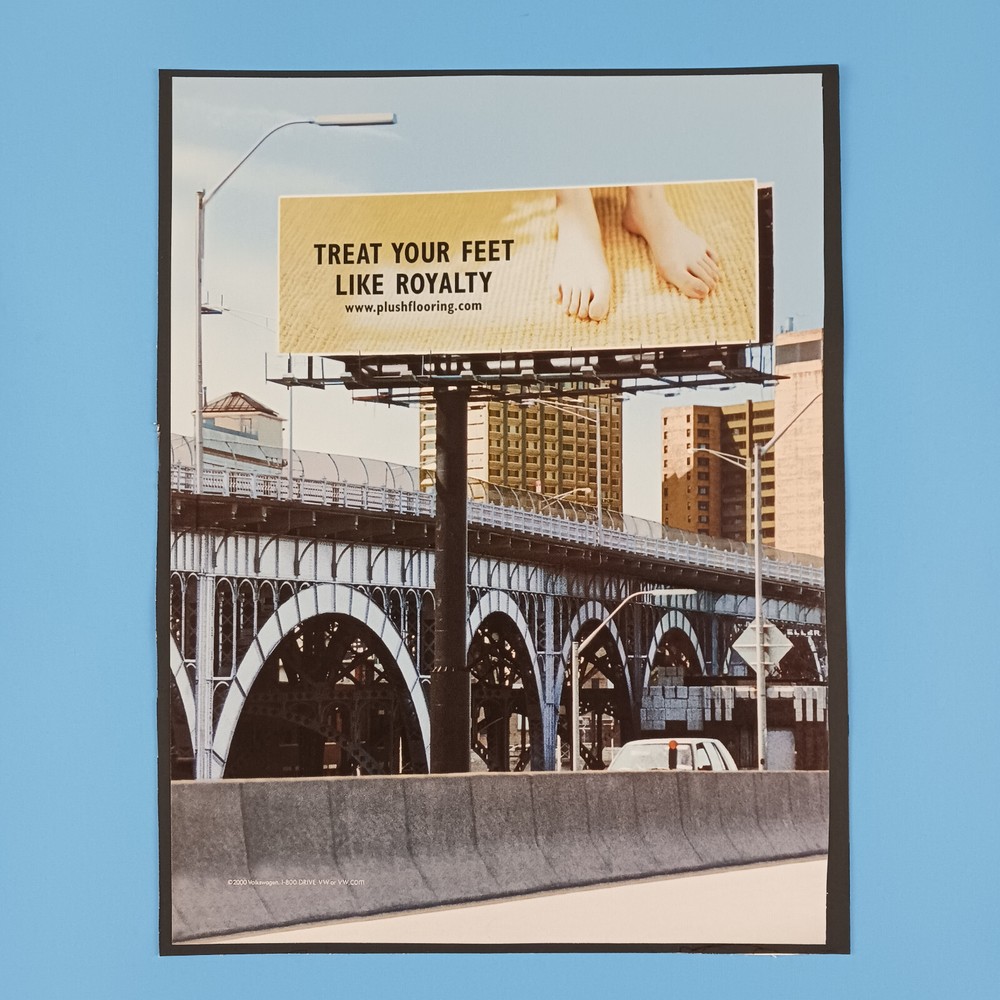 2000 Volkswagen 2-Page Print Advertisement