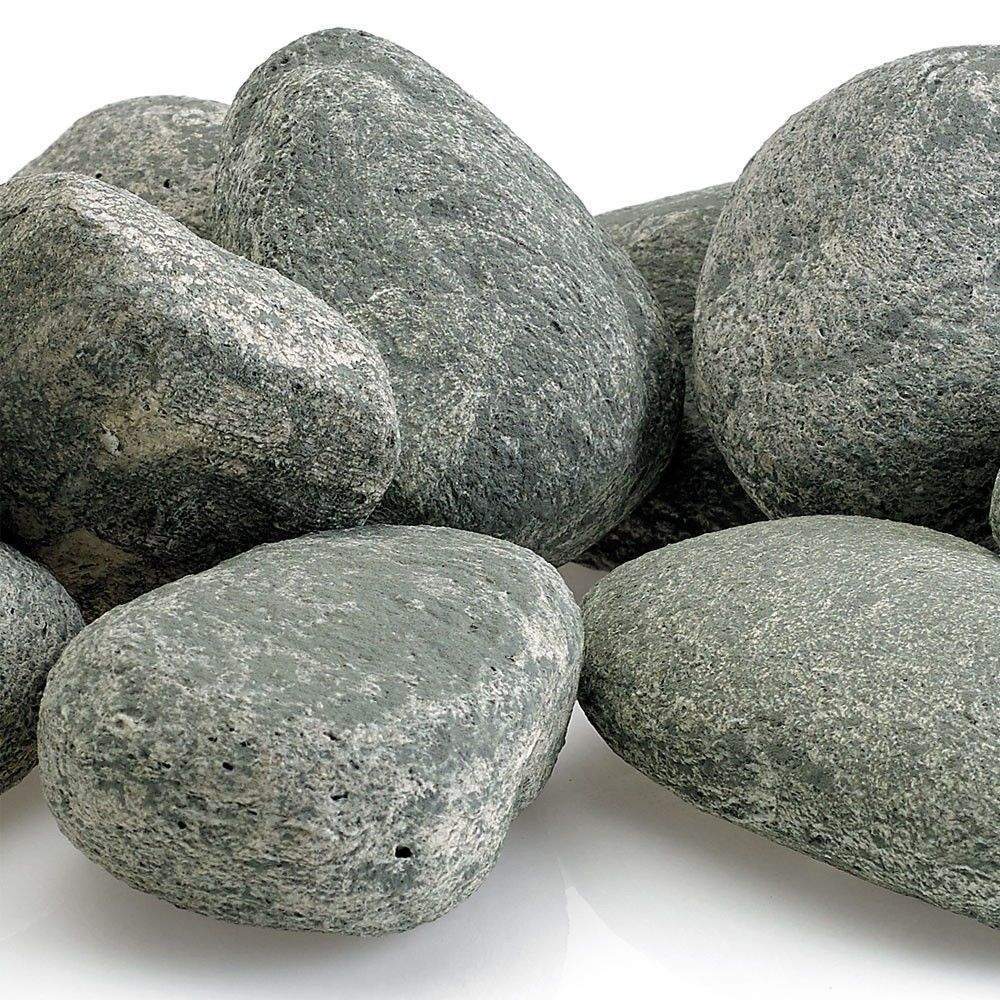 Midwest Hearth Ceramic Lite Stones, 15 Stone Set, Cape Gray