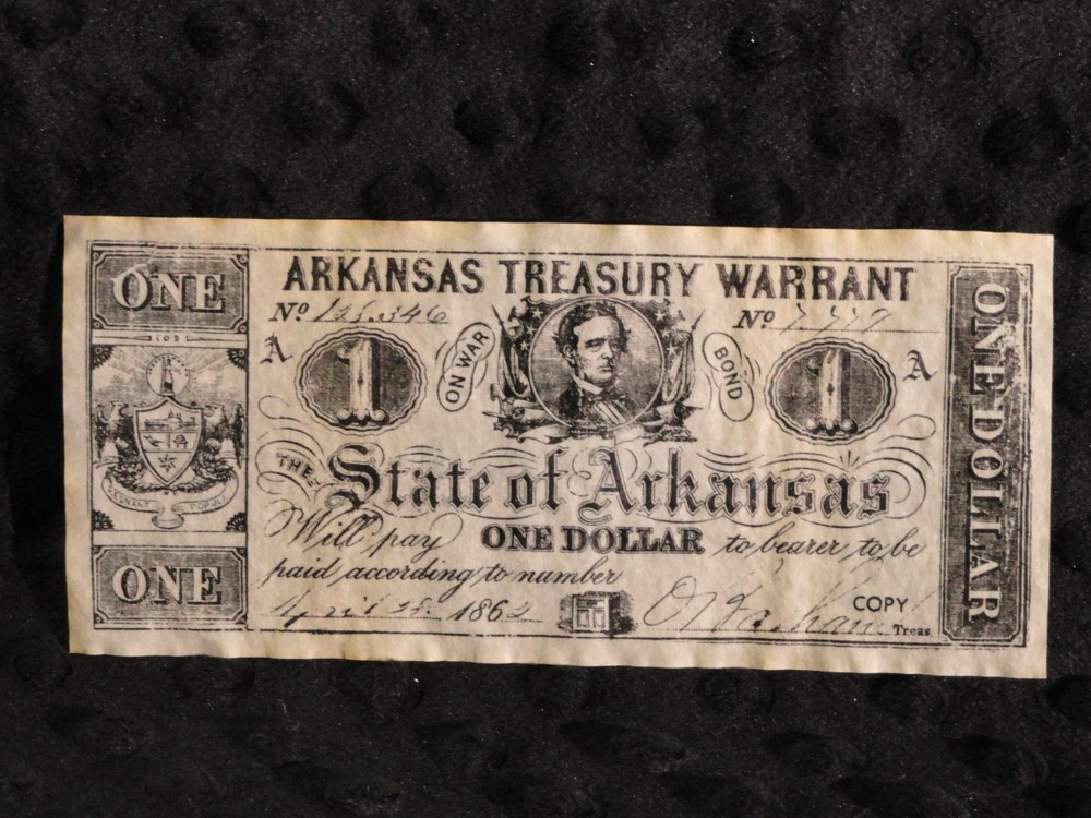 American Confederate Currency Notes "Set A"