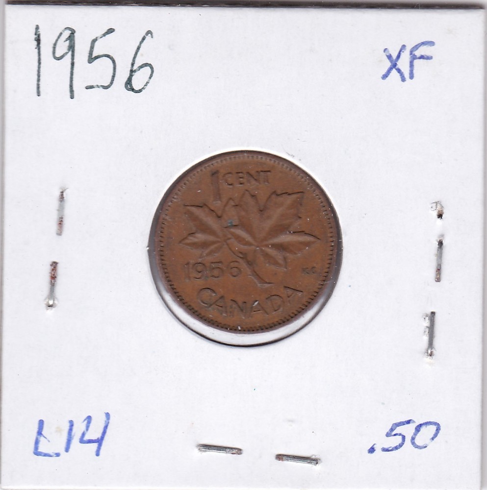 1956 Canada One Cent L14