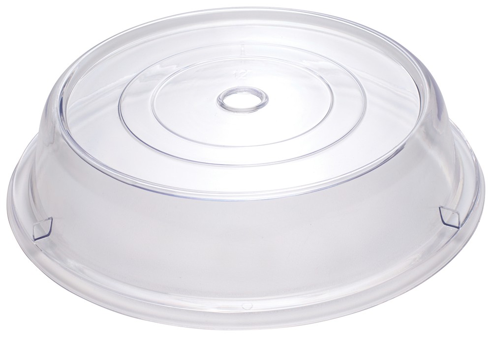 12" Clear Round Plate Cover, 2-1/2"H, Stackable, PC (12 Each)