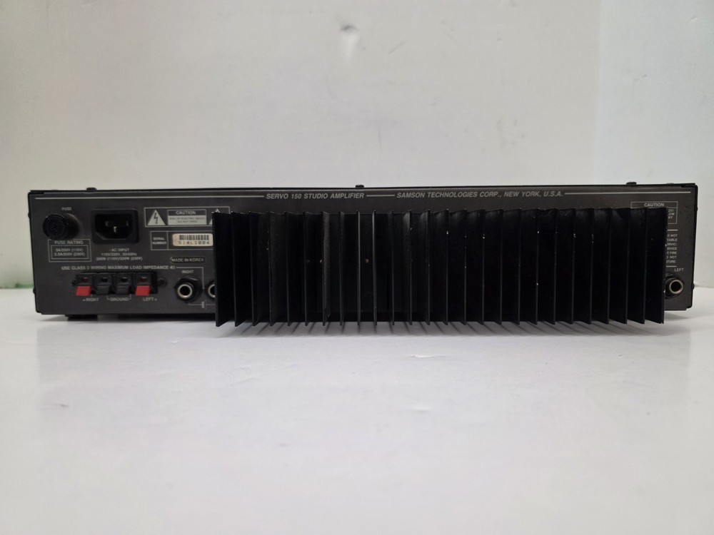 Samson Servo-150 Studio Amplifier 75 Watt Stereo Power, Tested & Working READ