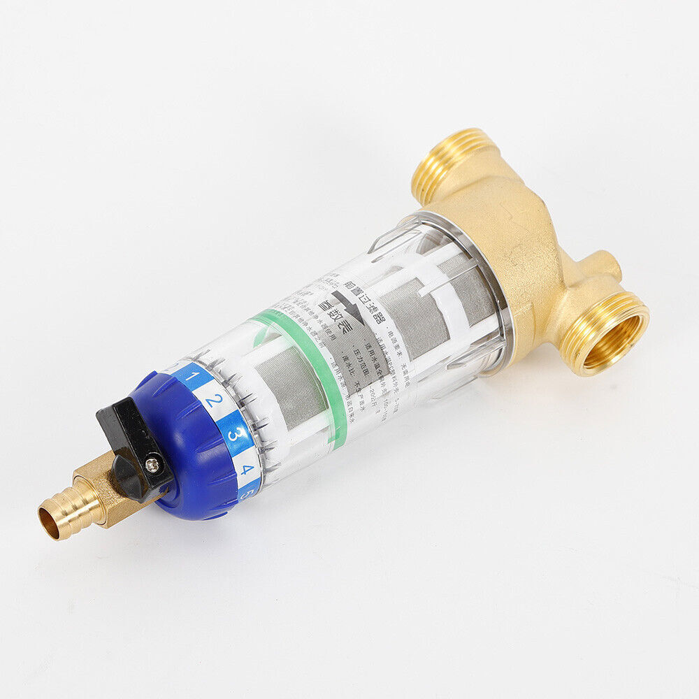 Purewater Whole House Water Pre Filter System Reusable Spin Down Sediment Filter