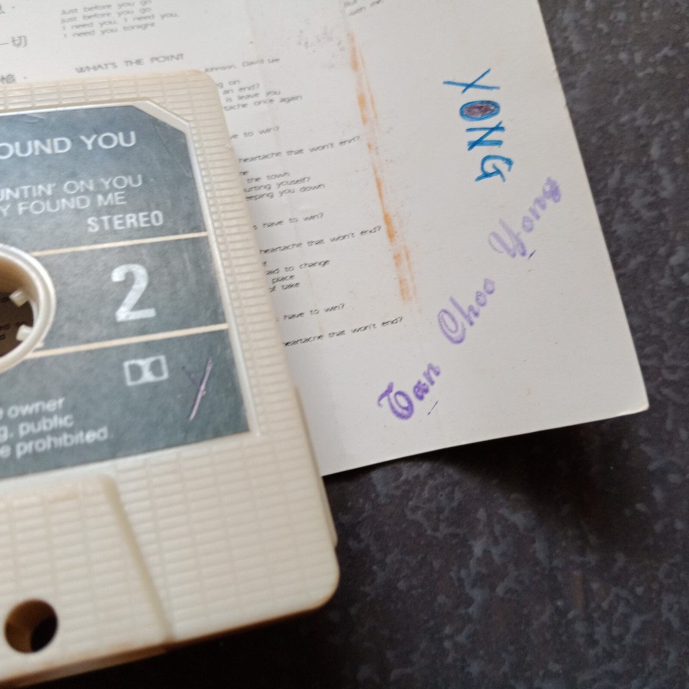 B- David Lee 李恕权 =廻= 马来西亚版磁带 Malaysia Cassette