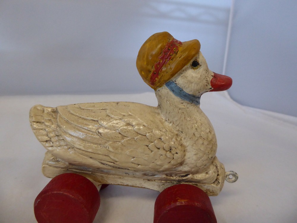 Vintage Antique Unusual Duck Pull Toy
