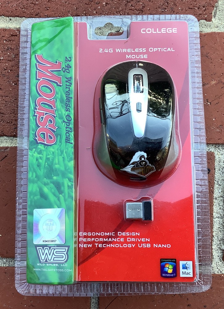 Perdue Boilermakers Wireless Optical Mouse 2.4G Windows / Mac College NCAA