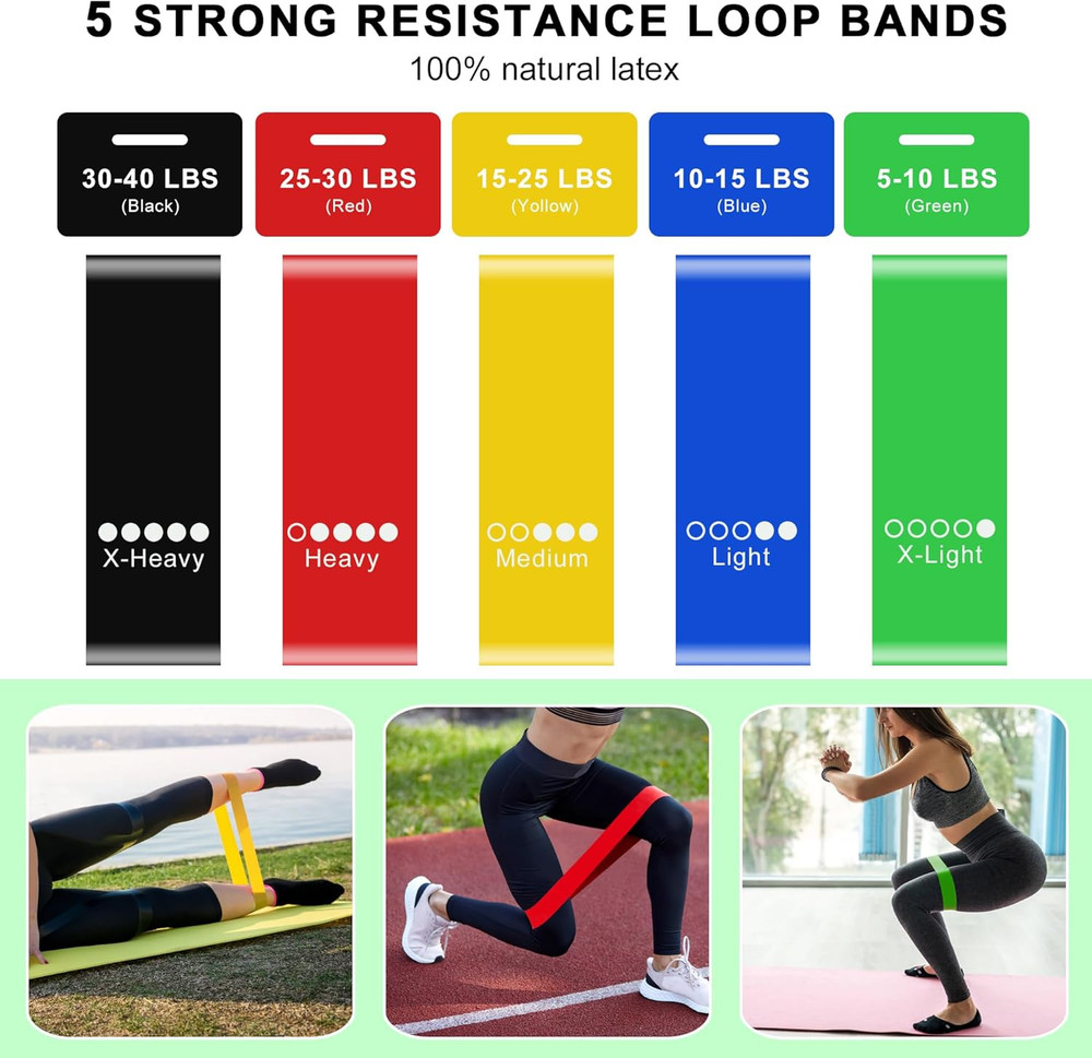 Resistance Bands for Working Out, Workout Bands, Training Bands Set, Pull Up Exe
