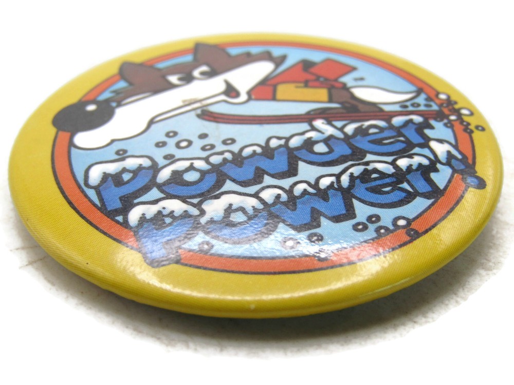 Powder Power Skiing Button
