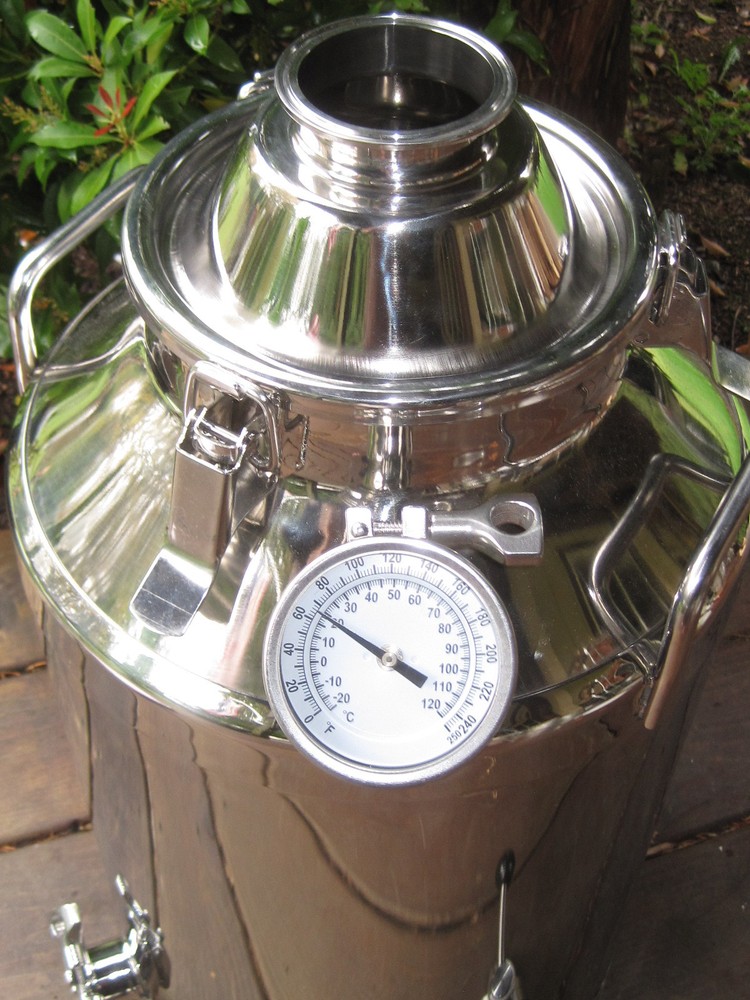 13 Gallon Stainless Steel, Moonshine Whiskey Still Boiler kettle 3" lid