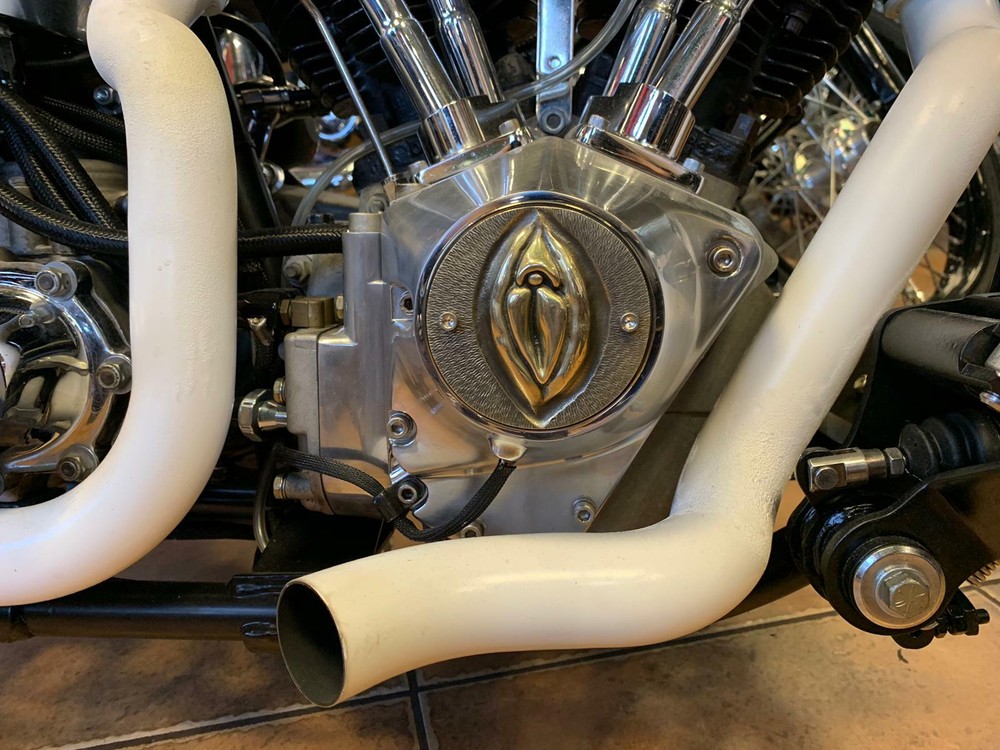 Harley-Davidson SHOVELHEAD, EVOLUTION,Sportster point cover, SOLID BRASS
