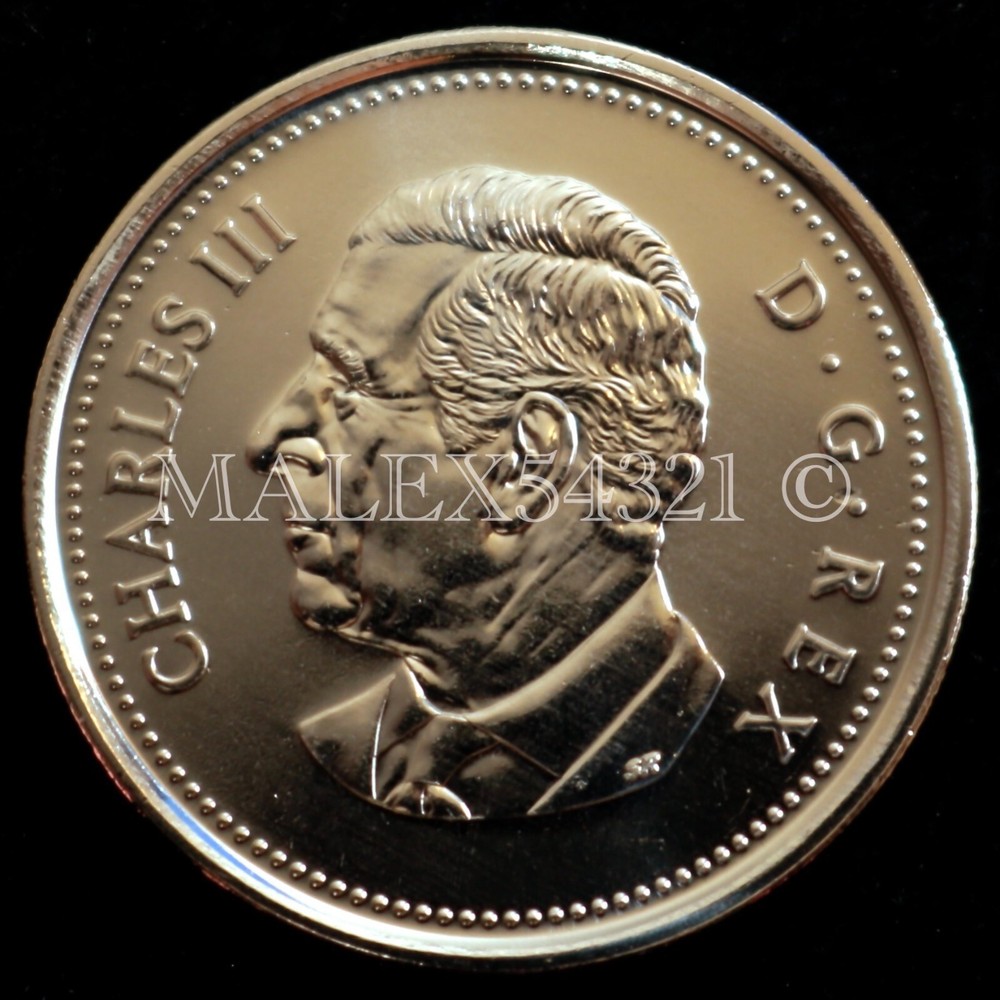 🇨🇦 ​CANADA 2023 25 CENTS "THE KING" UNCIRCULATED
