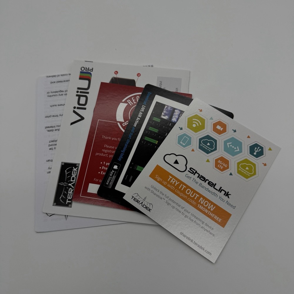 Teradek VidiU Pro Streaming Device H.264 Web Encoder