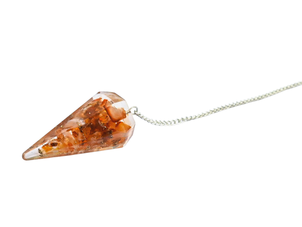 Carnelian Orgone Pendulum