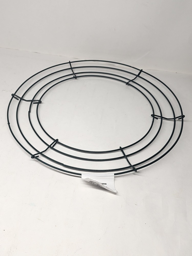 Wire Wreath Frame 12 Inch Solid Round Metal Floral Wreath Versatile 2 Pcs