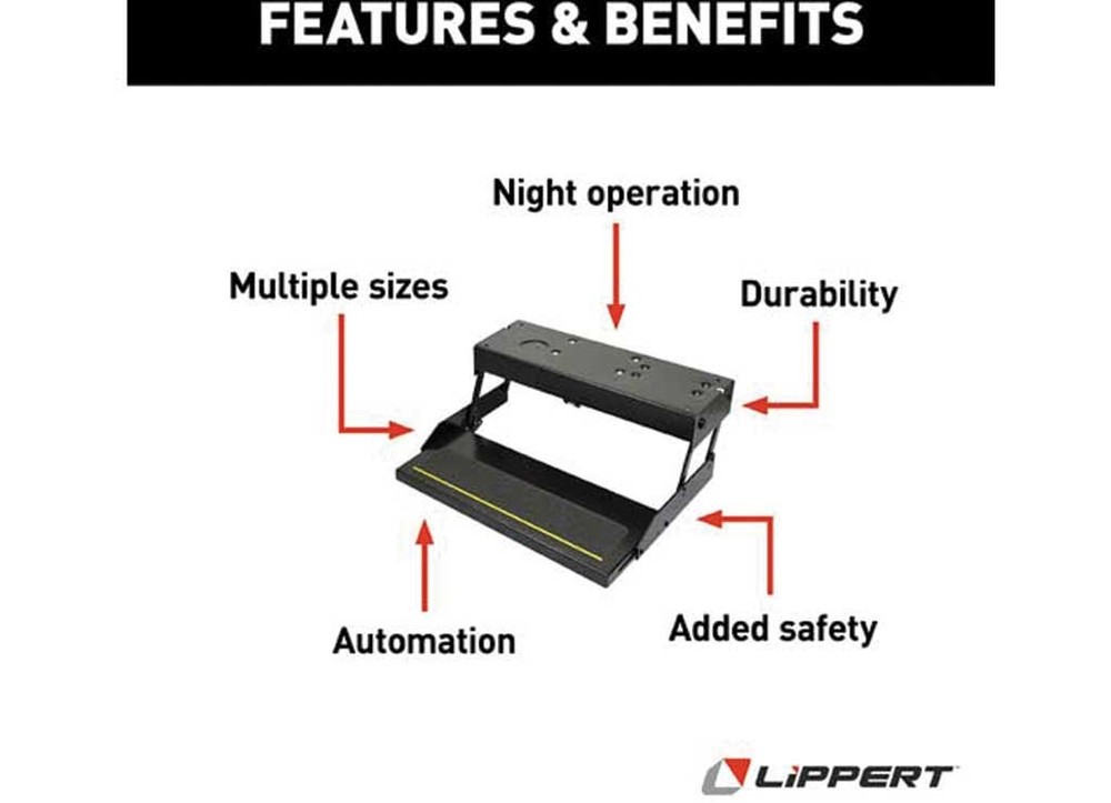 Lippert 3724742 Step-Series 39-Automatic w/Motor,Control, & Switch