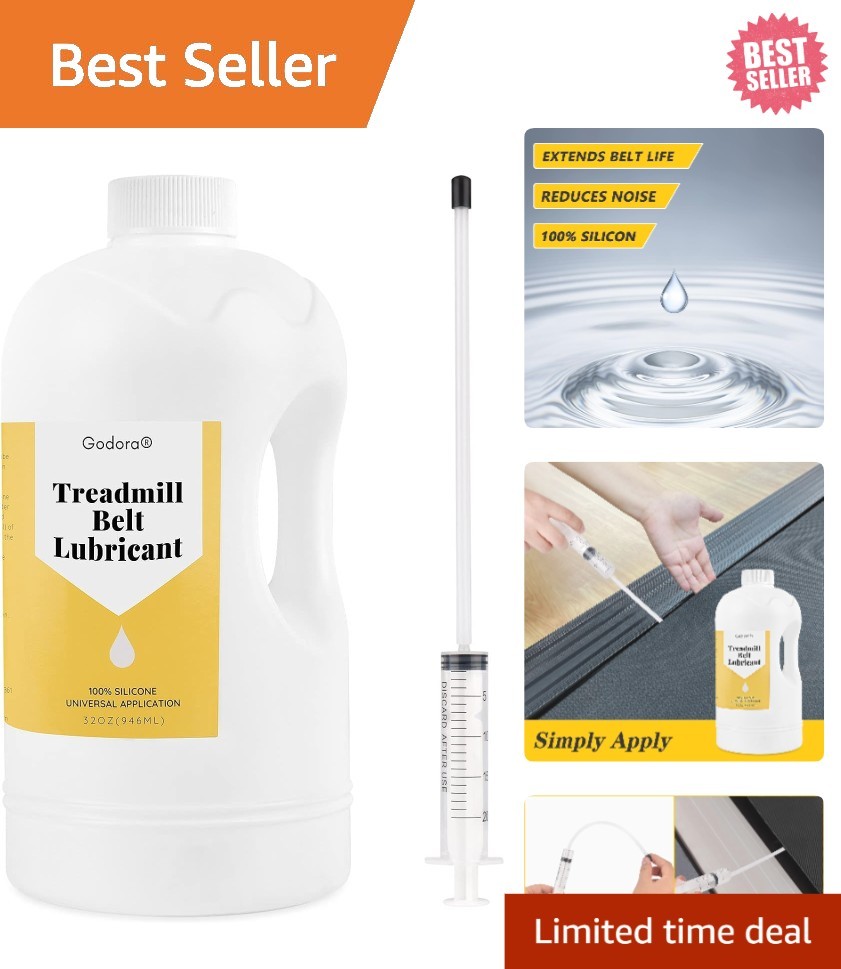 32oz  Silicone Treadmill Lubricant for Smooth Performance & Longevity