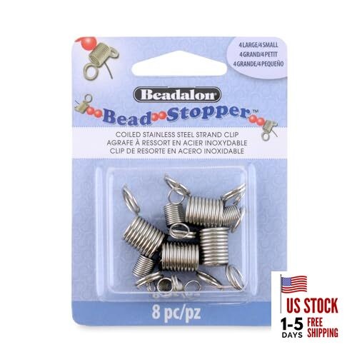 Bead Stopper, Combo Pack, 4 Small, 4 Large, 8 pc Combo Pack, 8 pc