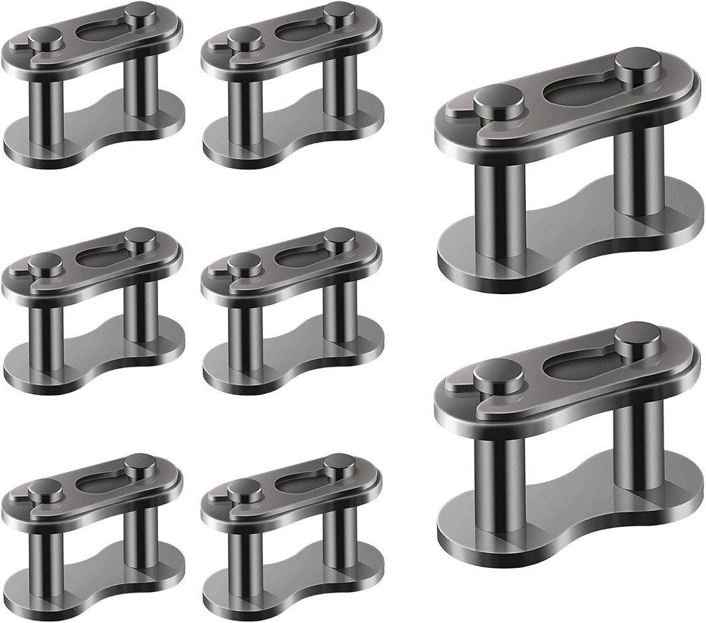 Pack 10 420 Chain Master Link Roller Heavy Duty Black