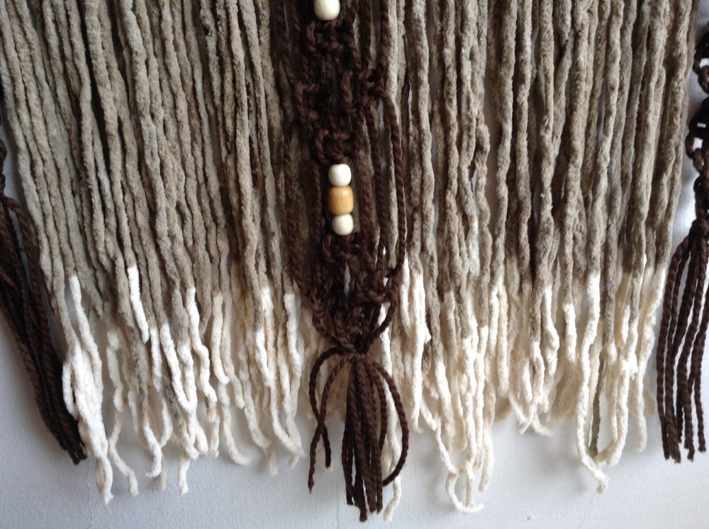 boho Macramé ￼yarn art wall hanging  Home Decore  handmade .