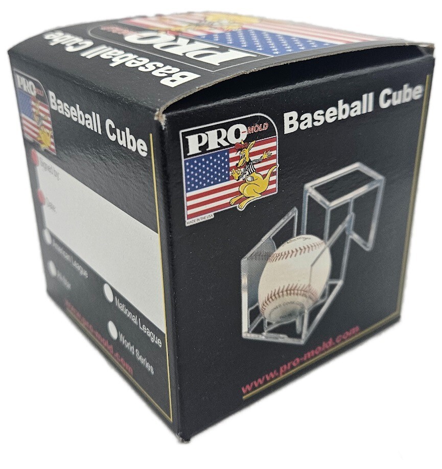 (6 Count) Pro-Mold Ball Cube IV Square Baseball Holder Display Case UV Protected