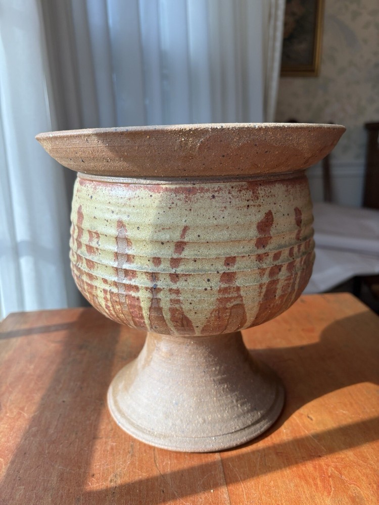 Studio Pottery Planter Artist Signed