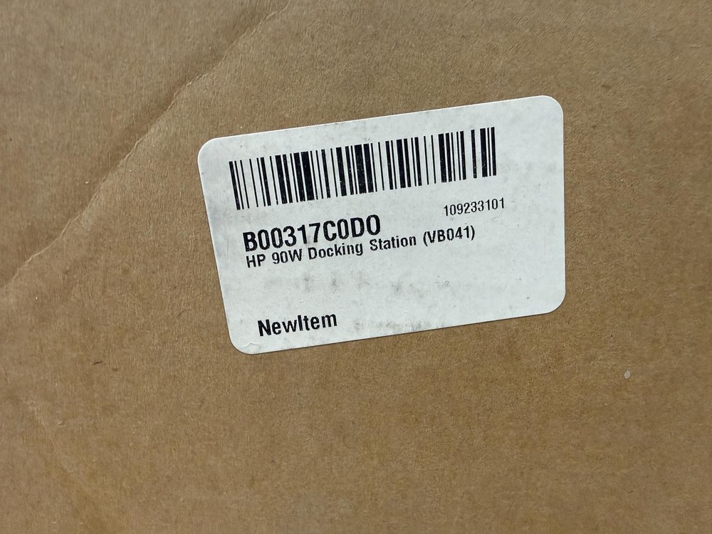 HP 90W Docking Station VB041 | Open Box | Unused