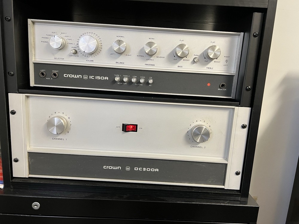 USA Made Crown Audio System Amp And Pre Amp