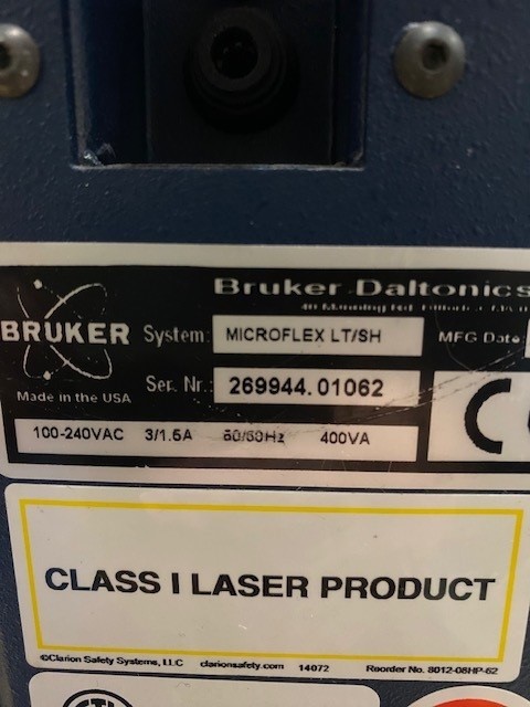 Bruker Daltonics MICROFLEX LT/SH Mass Spectrometer
