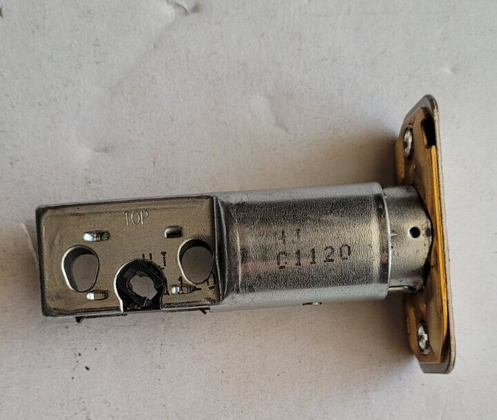 OEM Schlage Rounded Corner Satin Nickel Chrome Replacement Deadbolt Door Latch