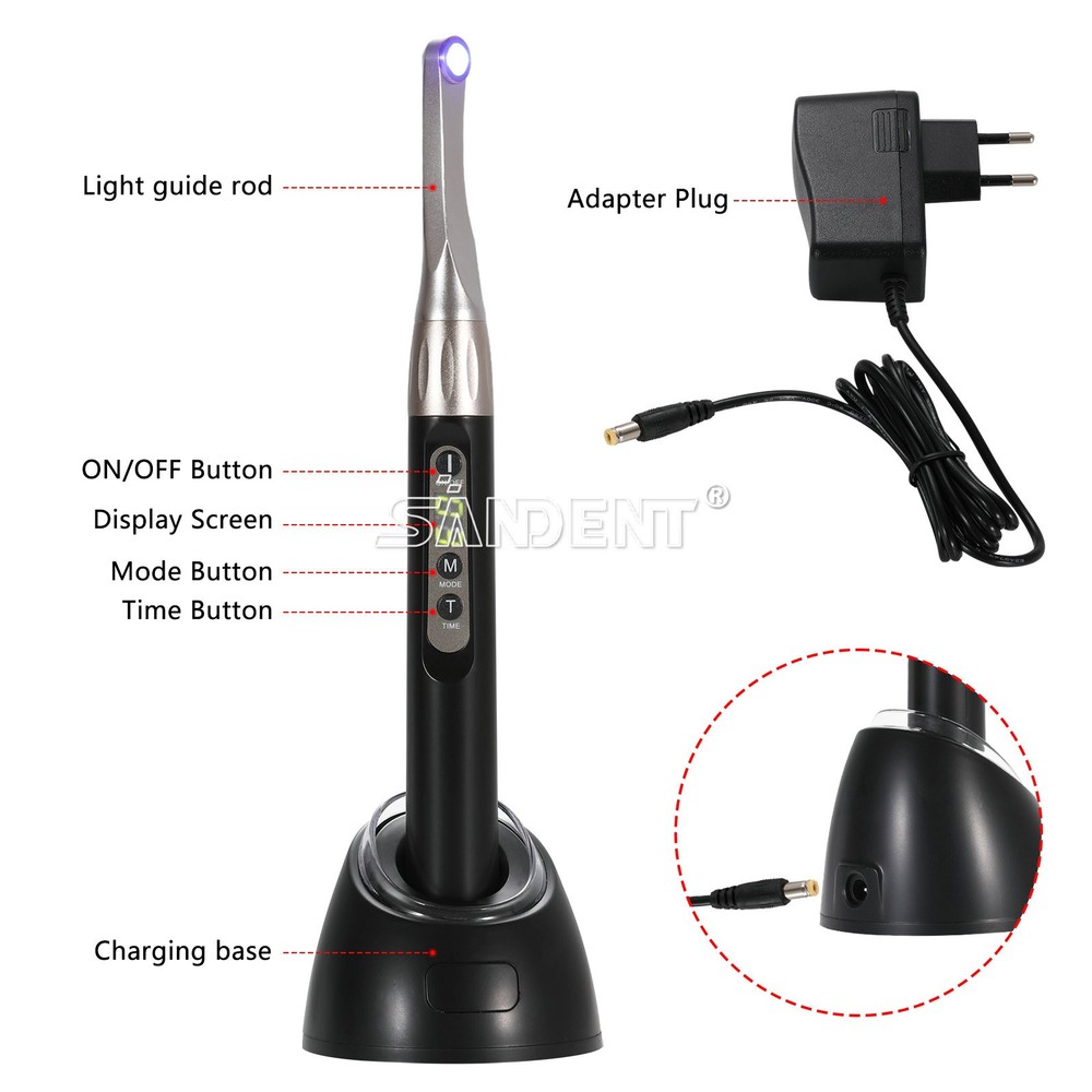 iLED Curing Light Dental Wireless Curing Lamp 2500mw/c㎡