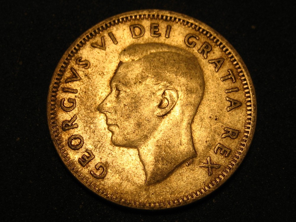 1949 80% Silver Canadian Quarter