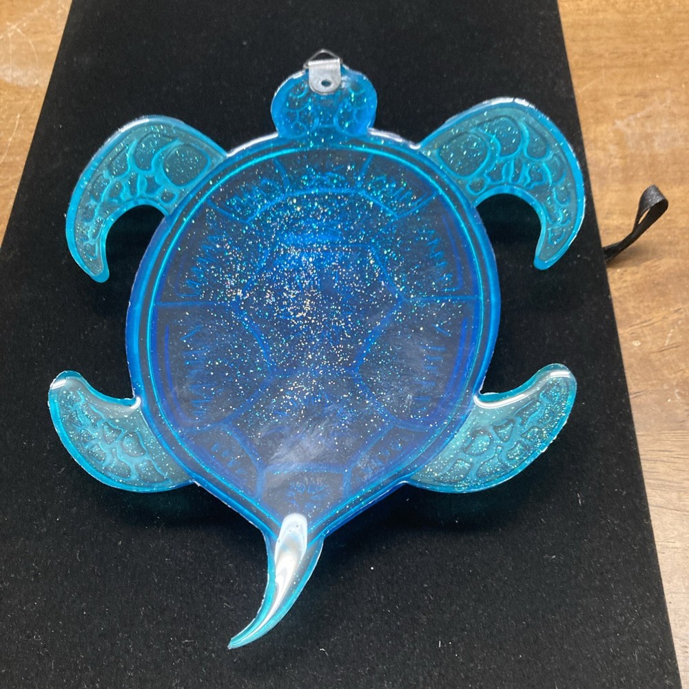 Turtle Wall Art, Expoxy Resin, Handmade, 7x5”