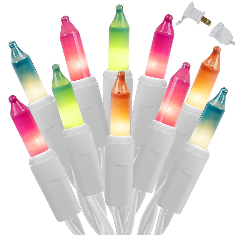 WATERGLIDE Easter String Lights, Christmas 100 Count, Multicolor, Multicolor