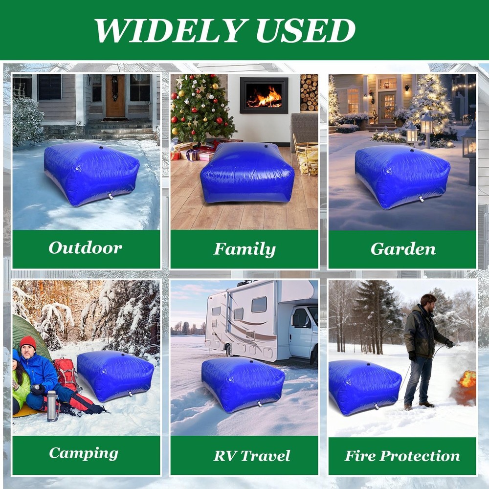 1056 Gal Foldable Water Storage Container, Durable PVC Material