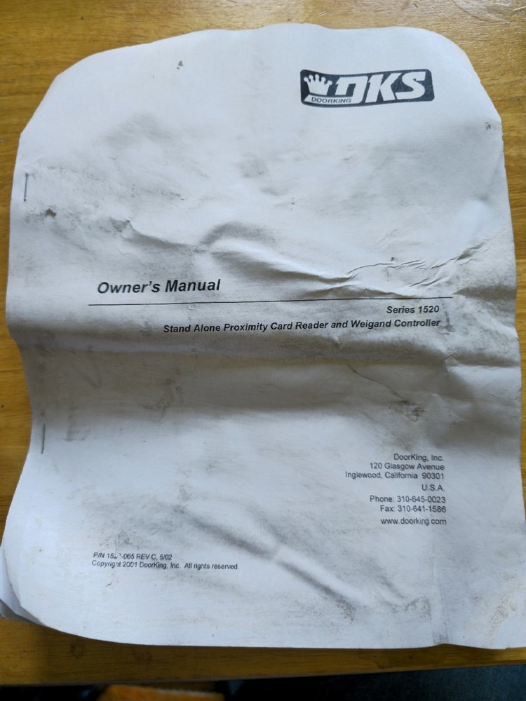 DoorKing 1520-080 Card Reader / Keypad Lock