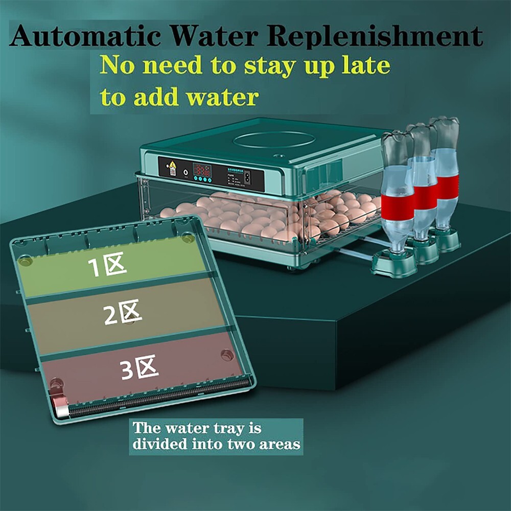 15 Eggs Incubator Fully Automatic Turning Temperature Control Egg Lamp Chic Bird