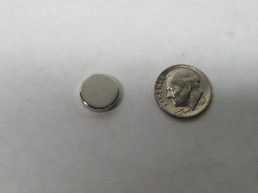 10 pcs WESTWARD GRAINGER Disc Magnet Sintered Neodymium 4.6 lbs Max Pull 2VAE5