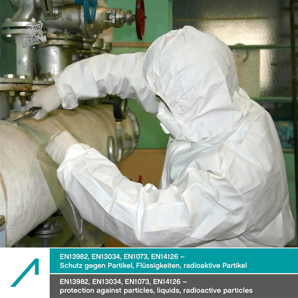 Coverx Hooded Work Suit - Disposable Protective Work Suit - Co