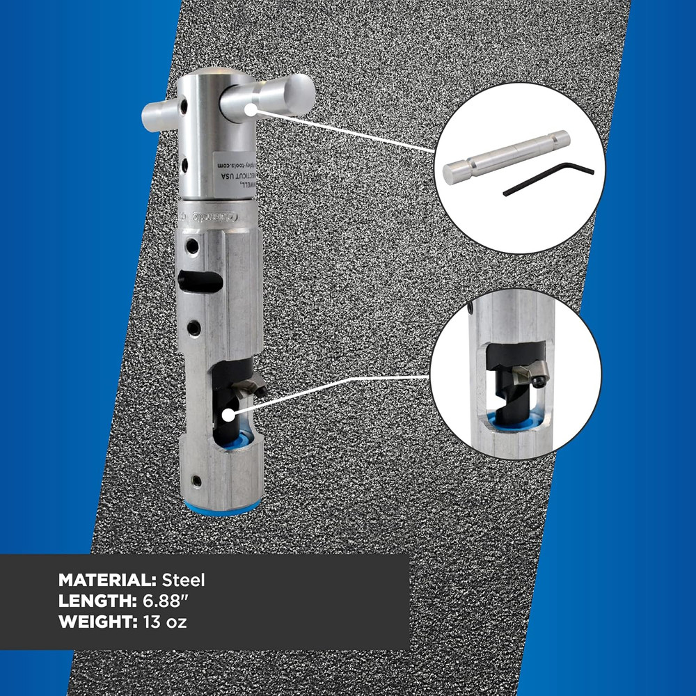 Cablematic CST 625 Blue Combo Coring and Stripping Tool for Professional Technic