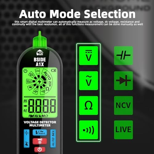 BSIDE Smart Digital Multimeter Tester Rechargeable Electrical A2X with Bag