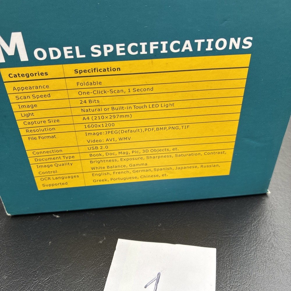 Eloam S200, USB High-Speed Portable Document Scanner