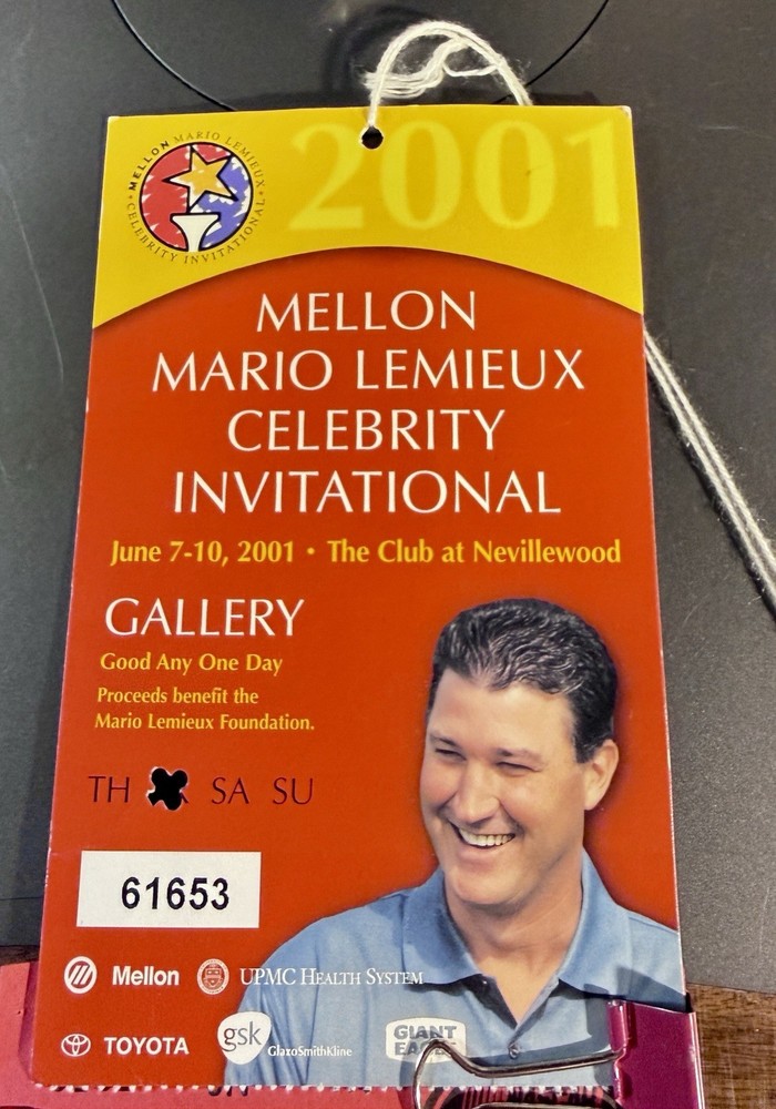 Charles Barkley Signed Mario Lemieux 2001 Celebrity Golf Program