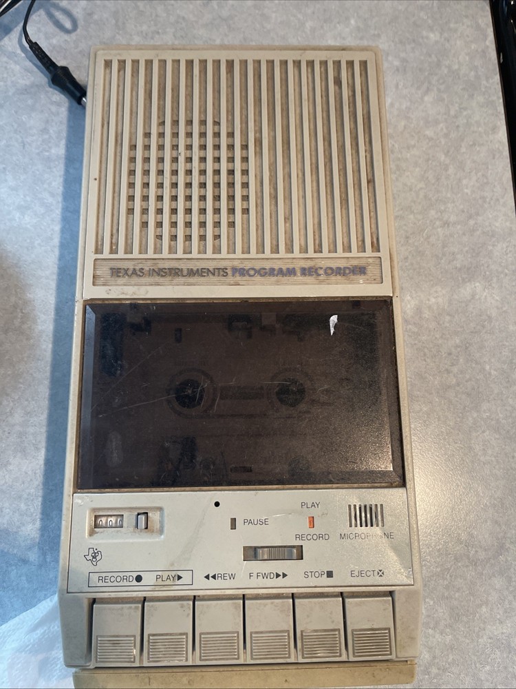 Texas Instruments Program Recorder Model PHP2700 1982 Portable Cassette Player