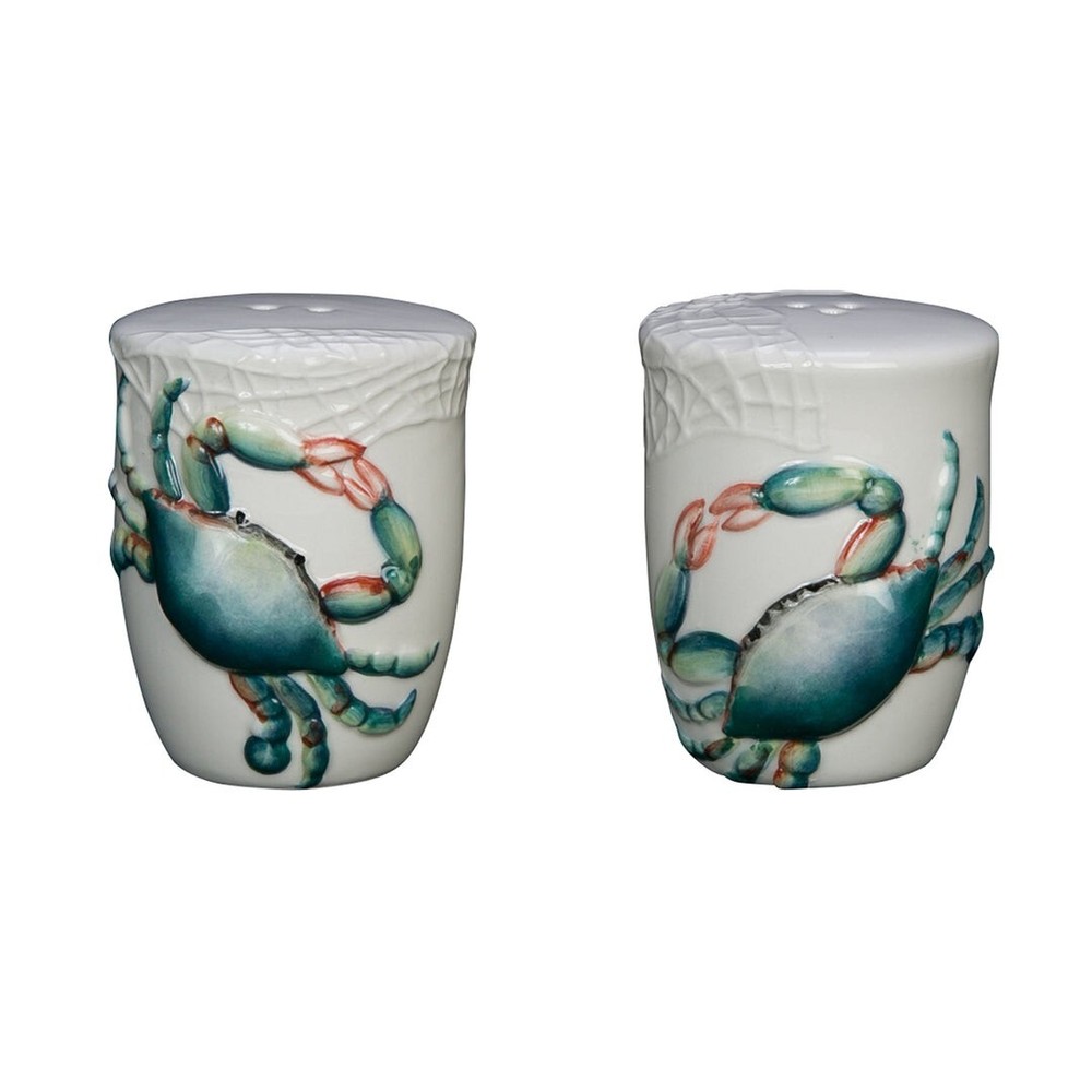 Blue Crabs Ceramic Salt & Pepper Shaker Set