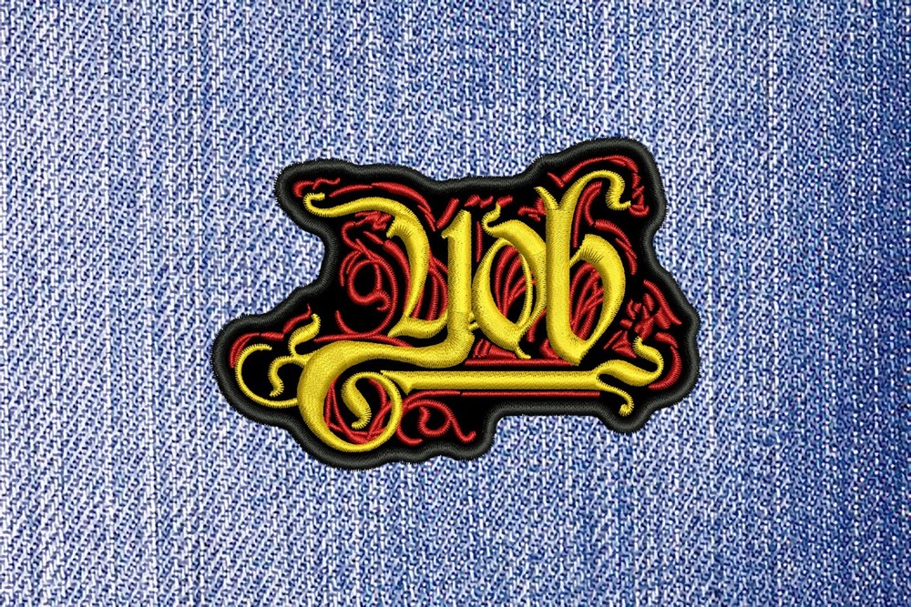 YOB patch patch. Sew On patch. Doom metal