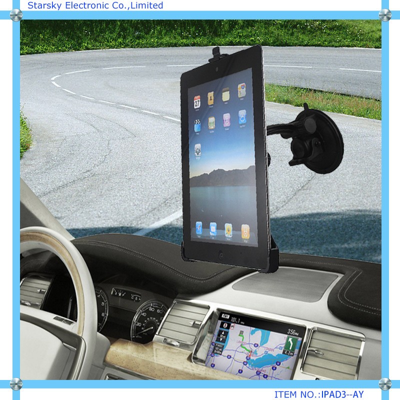 Car Windscreen Mount Holder For 7'' - 10'' Screen Size Tablet Windshield Bracket