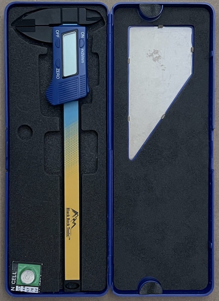Black Rock Tools • Digital Caliper • 6” • Never Used • Open Box
