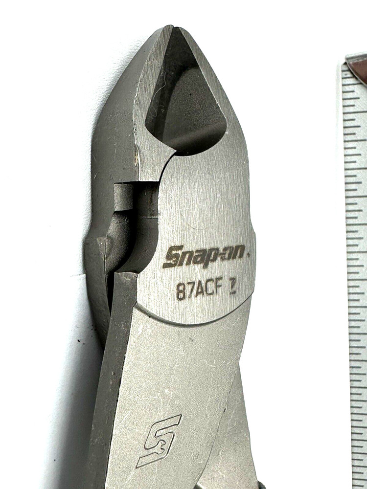 SNAP ON TOOLS 87BCF MB POWER BLUE Soft Grip 7" VECTOR EDGE Diagonal Cutter USA
