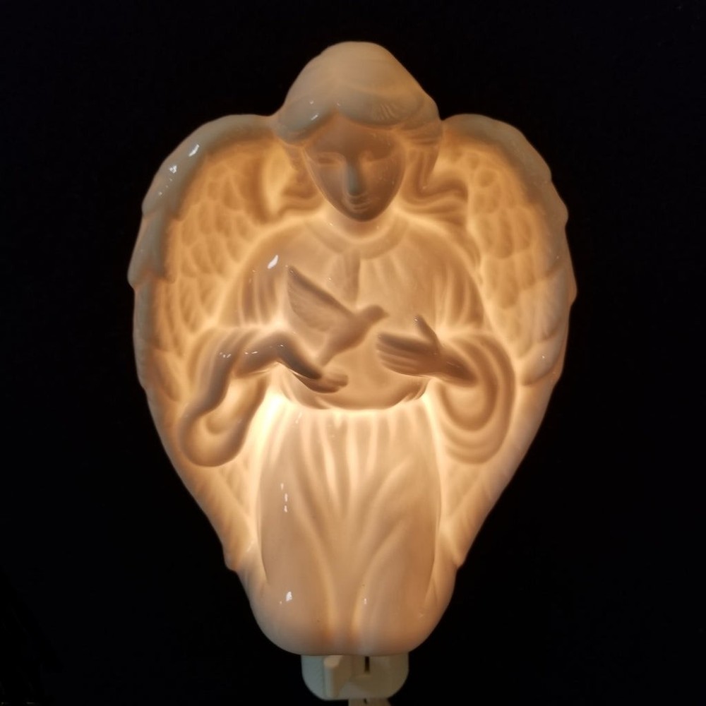 Angel With Dove Night Light