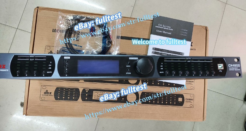 1PCS DBX  cx4800 processor, four in eight out audio processor -fulltest